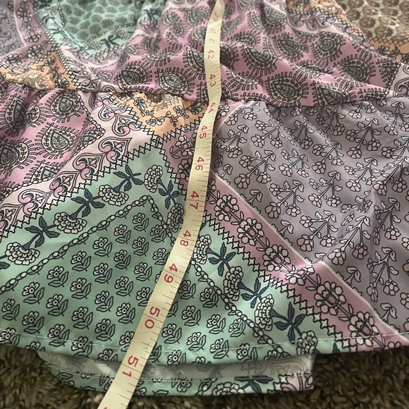 Patchwork V-Neck Midi Dress - Picture 10 of 10